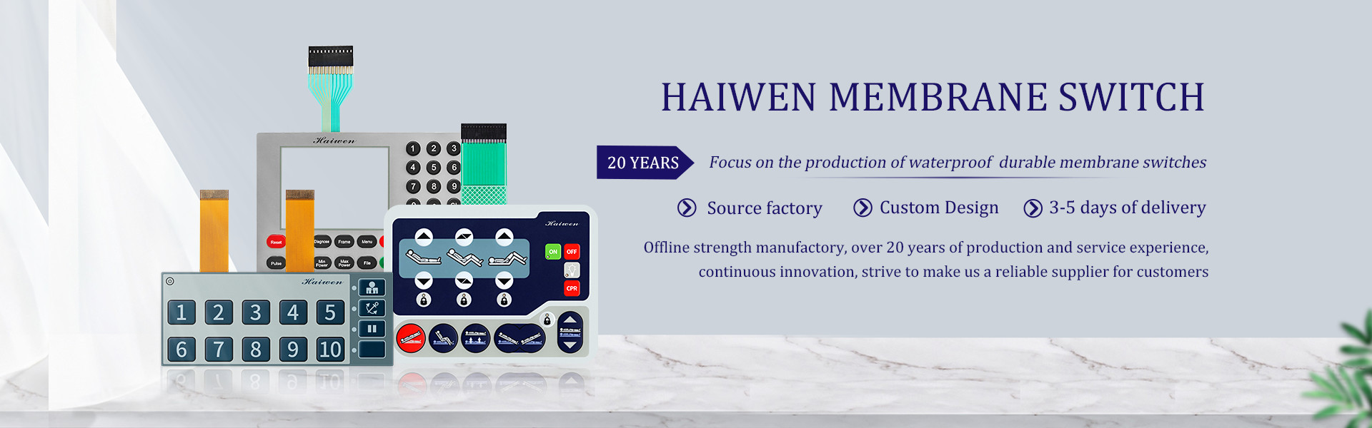 کیفیت سوئیچ غشایی مدار PET کارخانه